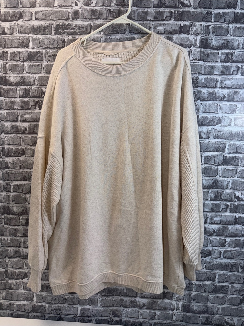 Aerie Crewneck Sweater - Light Beige